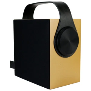 Morel Biggie Home Audio Bluetooth Wireless Speaker - Golden Glow *NEW* - Picture 1 of 5