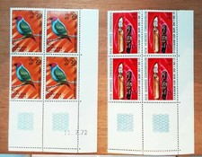 TIMBRE New Hébrides VANUATU 1972 2 Blocs de 4 NEUFS ** MNH CH342
