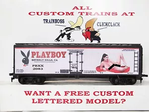 HO SCALE CUSTOM LETTERED CENSORED PB BOX CAR REEFER LOT 2083 🐰🐰🐰🐰 - Picture 1 of 8