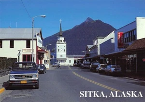 Postkarte AK: Sitka, Alaska, St. Michael's Lincoln Street, Chrom, 4x6 - Bild 1 von 2