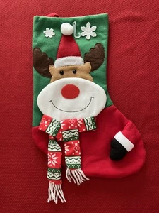 NEU 17’’ Weihnachten Rentier hängender Strumpf. - Bild 1 von 5