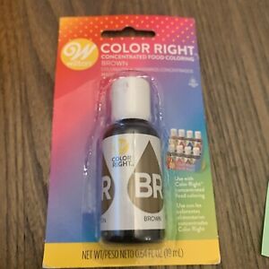WILTON 0.64 fl oz COLOR RIGHT CONCENTRATED FOOD COLORING Brown