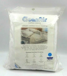 ALLERSOFT ZIPPERED MATTRESS ENCASING KING 78" X 80" - 60% POLYESTER / 40% COTTON - Picture 1 of 10