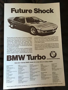 BMW TURBO Original Future Shock Brochure Ad 2002 2002Tii Bavaria 3.0 Coupe - Picture 1 of 2