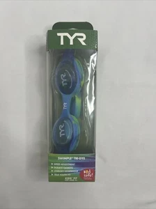 TYR Kids' Swimple Goggles - Tie Dye Blue/Green For ages 3 And Up Durafit - Picture 1 of 5