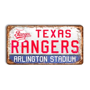Metal sign Texas Rangers vintage Texas Rangers home stadium sign Texas Rangers - Picture 1 of 13