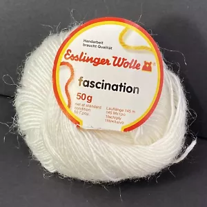 Esslinger Wolle Faszination 50g Farbe # 209871 weiß Made in Germany - Bild 1 von 7