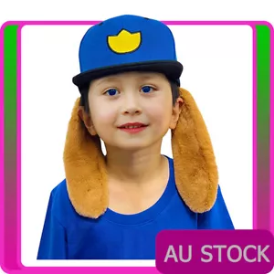 Kids Dog Man Hat Dogman Cap Boys Child Blue Superhero Book Week Halloween - Picture 1 of 3