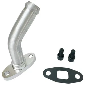 2" 45 Degree Aluminum Turbo Oil Drain Return Flange barb 7/8" For Garrett t3 t4 - Picture 1 of 12