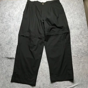 Zero Restriction Gore Tex Golf Rain Pants Mens Large L Black Convertible Player - Picture 1 of 15