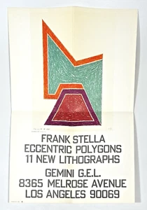 Vintage Frank Stella Art Show Poster - Exzentrische Polygone, 1974 (selten!) - Bild 1 von 5