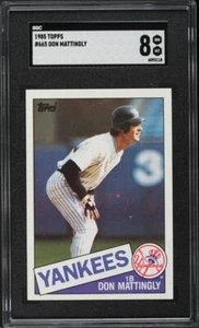 1985 Topps baseball card #665 Don Mattingly New York Yankees graded SGC 8 - Picture 1 of 2
