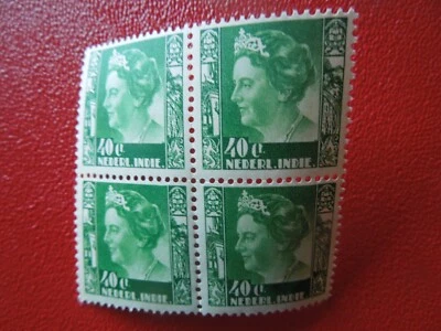 G6057 PAÍSES BAJOS INDIAS ORIENTALES 1938 BLOQUE DEFINITIVO DE 4 CV EURO 80,00 Foto 1 de 4