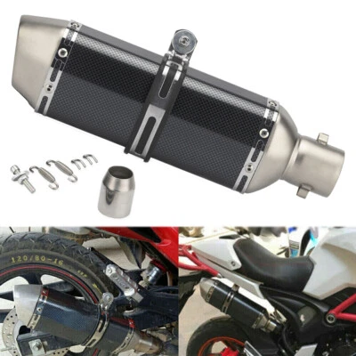 Slip-on 51mm Universal Motorcycle Exhaust Muffler Tail Pipe DB Killer Silencer — 第 1/4 张图片