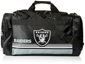 Las Vegas Raiders Striped Core Duffle Bag, One Size/Medium - Picture 1 of 2