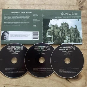 3 disc CD Audiobook - AGATHA CHRISTIE - The Mysterious Affair At Styles - Fraser - Picture 1 of 8