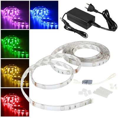(2,78€/m) Led Stripe Komplett-SET mit 12V Netzteil für 230V betrieb, HEITRONIC - Bild 1 von 4