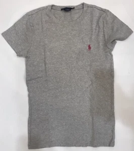 Ralph Lauren Women's Basic Crew Shirt Cotton Medium EUC Gray - Picture 1 of 3