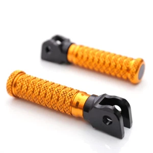 Billet Front M-Grip Foot Pegs For Yamaha YZF R1 R1M 2015-2019 R6 2017-2019 - Picture 1 of 23