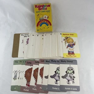 Vintage Golden 1983 Rainbow Brite Giant Card Game Deck w/ Box Complete - Picture 1 of 20