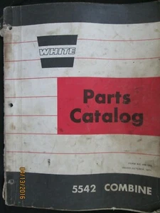 White 5542 Combine Parts Manual Book Catalog Factory Original Oct.1971 - Bild 1 von 1