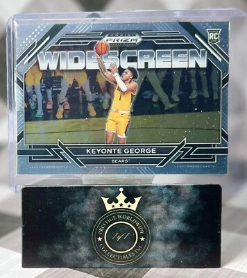 Keyonte George 2023 Prizm Draft Picks Widescreen Rookie #14 Baylor Jazz RC - Image 1 of 2