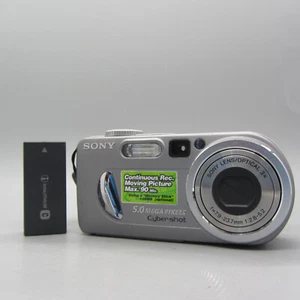 Sony Digital Camera Cybershot DSC-P10 5.0MP Silver Tested - Picture 1 of 8