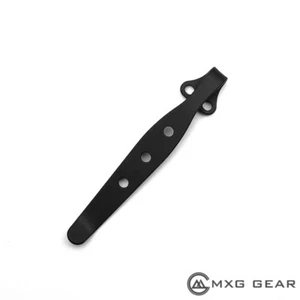 (Black Color) Titanium Deep Carry Pocket Clip Made For Spyderco Para 3 Knife - Picture 1 of 4