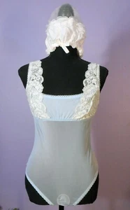 Nuevo Con Etiquetas HAH Sexy Bebé Polvo Transparente Azul y Encaje Peluche, L - Imagen 1 de 7