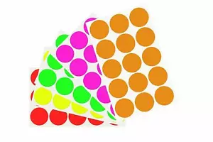 Round Stickers1.25" (30mm) Color Coded Dot Circle Labels 20 Sheets 300 Pack - Picture 1 of 9