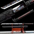 Black scabbard printing blade handmade katana sword anime sword training knife