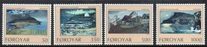 Faroe Islands MNH SG200-03 1990 The Island of Nolsoy - Bild 1 von 1