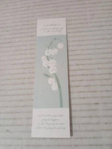 Lily Of The Valley Embossed Green Bookmark Arcadian - Picture 1 of 3