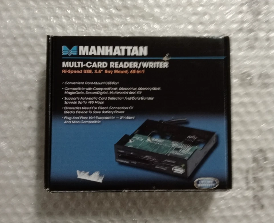 MULTI-CARD READER/WRITER MANHATTAN 100915 - Immagine 1 di 3