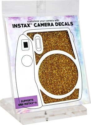 Decal for instax Mini 8/9 Camera - Gold Glitter LOT2 - image 1 of 2