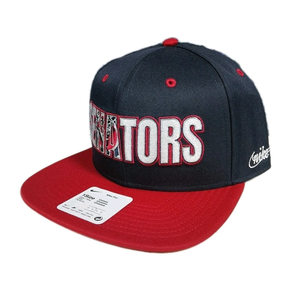 Washington Senators Snapback Hat Nike Pro Cooperstown Collection Navy