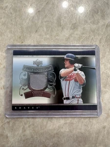 2007 Upper Deck Series 2 Chipper Jones MLB Baseball Jersey Patch Card UD-CJ Rare - Bild 1 von 5