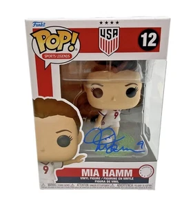 Mia Hamm USWNT USA Soccer Signed Blue Ink Funko POP #12 BAS Hologram COA - Picture 1 of 3
