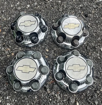Комплект из 4 хромированных центральных колпаков CHEVROLET Truck Astro от оригинального производителя 1500 15067580 9595689 - Изображение 1 из 4