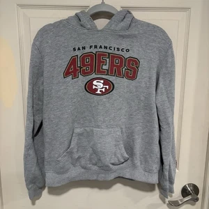 NFL San Francisco 49ers grau Pullover Hoodie Gr. Large Hoodie String fehlt - Bild 1 von 8
