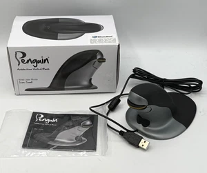 Posturite Penguin USB Wired Ambidextrous Ergonomic Mouse Vertical Small MAC PC - Picture 1 of 4