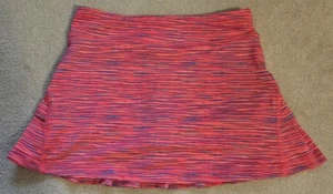 Girls Ideology Pink With Multicolor Stripes Skort Pleated Backside Size Med - Picture 1 of 7