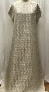 100% Silk Brocade Champagne Gold Paisley Heavy Fabric 4.5 yds Long 29" Wide - Picture 1 of 8