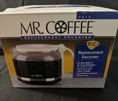 Mr Coffee Replacement Carafe Decanter Glass 10-12 Cup Pot PD12 - Image 1 of 4