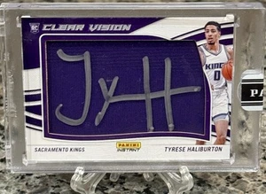 2020-21 Panini Freshman Fabric Tyrese Haliburton On Card Auto Rookie /10 🔥🔥 - Picture 1 of 2