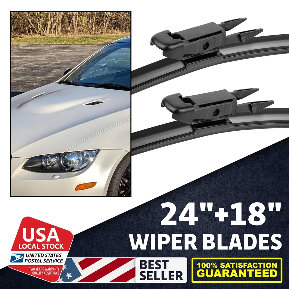 Limpiaparabrisas ventana delantera 24"+18" para BMW 328i GT xDrive 2014-2016 Foto 1 de 4