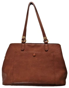 Schöne braune lässige/formelle Lederhandtasche Handtasche Beuteltasche - Bild 1 von 9