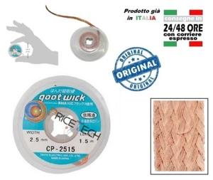 Treccia Assorbi Stagno Treccia dissaldante Goot Wick 2,5mm 1,5mt CP-2515 - Foto 1 di 3