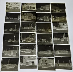 24 1950s NYC BRT Utica Av N Flatlands McDonald TROLLEY Subway photo NEGATIVEs - Picture 1 of 4