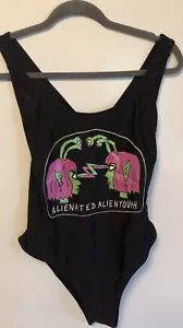 Volcom Swimsuit Large Simply Solid Econyl Featured Artist Fresh Ink - Picture 1 of 5